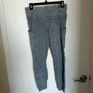 Lululemon Fast and Free Tight 25” Ice Dye Blue - Barely Worn